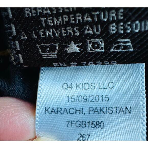 7 For All Mankind Kids Skinny Straight Cotton Blue Denim Jeans Size 14 - Picture 9 of 10